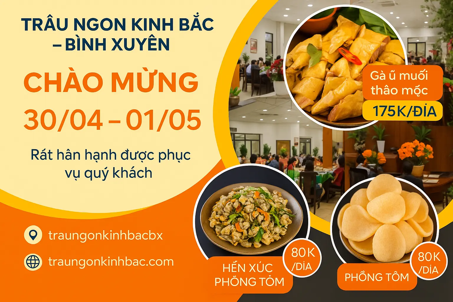 Chào mừng 30/4 và 1/5